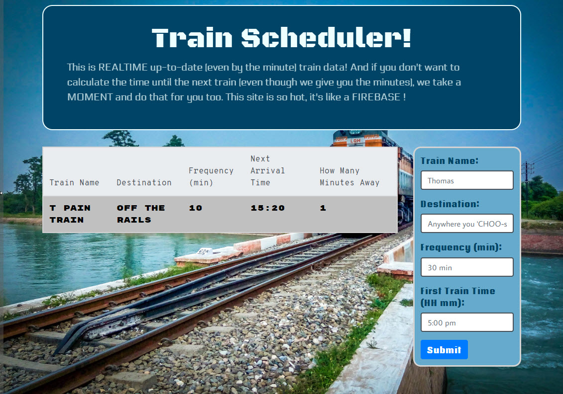 Train Scheduler